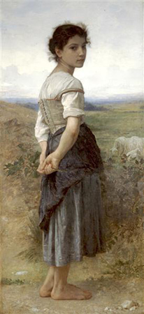 The Young Shepherdess William-Adolphe Bouguereau